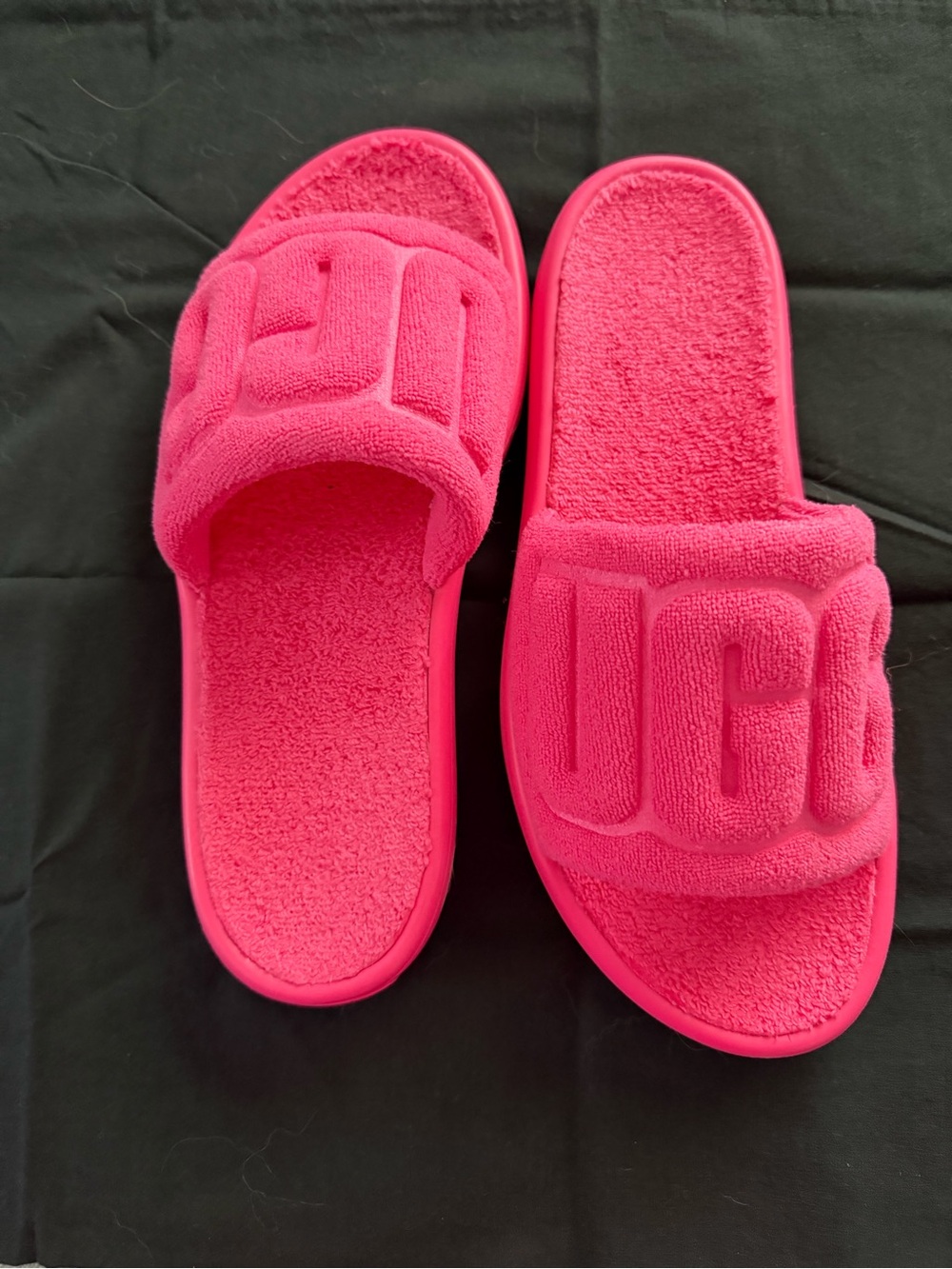 UGG Pink Terry Slide Sandals